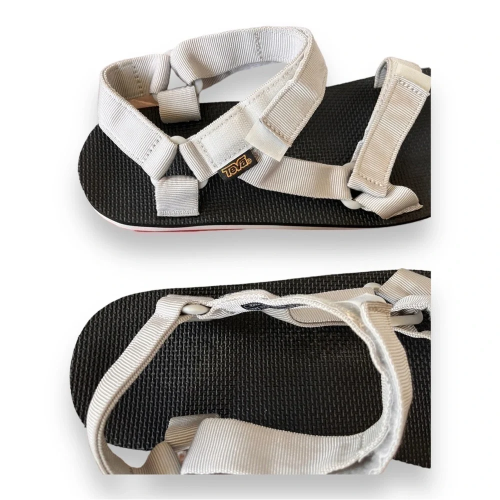 Teva Mens light Grey Original Universal Sport Adjustable Sandals Size 13